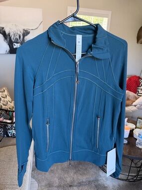 lululemon athletica Teal Full-Zip Bomber Jacket